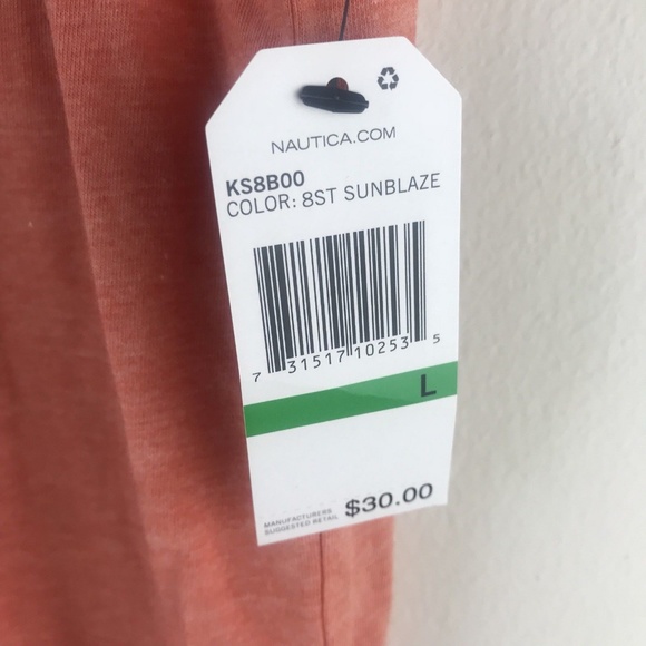 Nautica Solid Short Sleeve Crewneck T-shirt - Picture 4 of 8